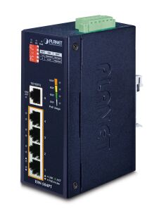 PLANET ISW-504PT Netzwerk-Switch Unmanaged L2 Fast Ethernet (10/100) Power over Ethernet (PoE) Schwarz