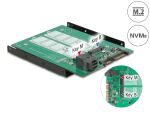 DELOCK Adapter SATA 22pin/Mini SAS HD -> M.2 NGFF Key B/M