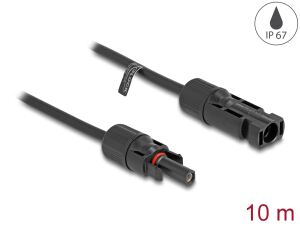 DELOCK DL4 Solar Kabel 6 mm Stecker zu Buchse 10 m schwarz