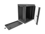 DELOCK 10" Netzwerkschrank mit Glastür 8 HE...