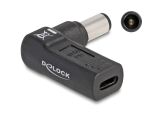DeLOCK Adapter für Notebook Ladekabel USB Type-C Buchse zu Dell 7,4 x 5,0 mm Stecker 90° gewinkelt