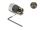 DeLOCK M8 Steckverbinder A-kodiert 3 Pin Buchse zur Montage mit Schraubanschluss