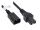 Alcasa P1450-S010 Stromkabel Schwarz 1 m C14-Koppler C15-Koppler