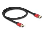 DELOCK Ultra High Speed HDMI Kabel 48 Gbps 8K 60 Hz rot 0,5M