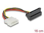 DELOCK Stromkabel SATA 15Pin up -> Molex 4Pin Bu/St
