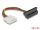 DELOCK Stromkabel SATA 15Pin up -> Molex 4Pin Bu/St