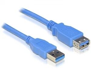 DeLOCK USB 3.0-A male-female - 5m USB Kabel USB A 5 Gbit/s Blau