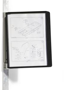 Durable Vario magnet wall 5 Dokumentenanzeige-Karussell Wand Porträt A4