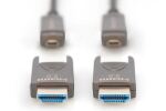 Digitus 4K - HDMI AOC Hybrid Glasfaserkabel mit 30m abnehmbaren Stecker