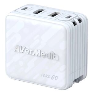 AVerMedia Ladedock, Core GO GC313 White, 100W GaN, HDMI
