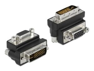 DELOCK DVI Adapter DVI(24+5) -> D-Sub15 St/Bu 90°