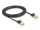 DeLOCK RJ45 Netzwerkkabel Cat.6A Stecker zu Stecker mit robuster Rastnase und Cat.7 Rohflachbandkabel U/FTP 2 m schwarz