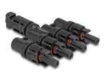 DELOCK DL4 Solar Konnektor 1 x Stecker zu 4 x Buchse