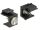 DELOCK Keystone Drucktaster schwarz