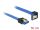 DELOCK SATA-Kabel SATA III -> SATA unten Bu/Bu 0.50m blau