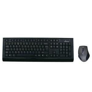 MediaRange MROS104-UK Tastatur Maus enthalten Haus RF Wireless QWERTY UK Englisch Schwarz, Grau