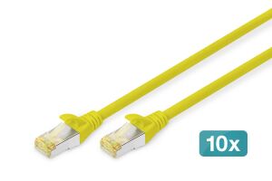 Digitus CAT 6A S/FTP Patchkabel, 10 Stück