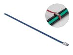 DELOCK Edelstahlkabelbinder L 300 x B 4,6 mm blau 10...