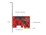DELOCK 2 Port SATA PCI Express x2 Karte mit RAID 1 Spiegelu.