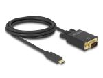 DELOCK Kabel USB-C -> VGA Full HD 1080p St/St 2.00m sw