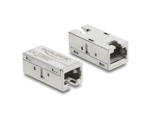 DELOCK Adapter Kupplung RJ45 Buchse zu Buchse Cat.6A Metall