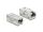 DELOCK Adapter Kupplung RJ45 Buchse zu Buchse Cat.6A Metall