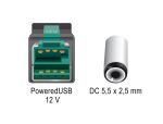 DELOCK PoweredUSB Kab. St. 12V zu DC 5,5 x 2,5 mm St. gew.2m