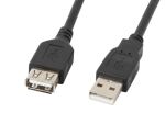 Lanberg CA-USBE-10CC-0050-BK USB Kabel USB 2.0 5 m USB A 0,48 Gbit/s Schwarz