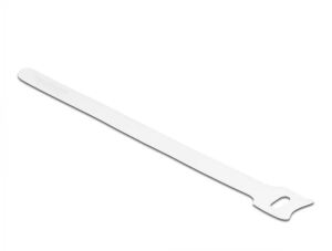 DeLOCK Klett-Kabelbinder L 200 x B 12 mm weiß 10 Stück