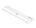 DeLOCK Klett-Kabelbinder L 200 x B 12 mm weiß 10...