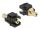 DELOCK Keystone Modul Klinkenbuchse 3,5mm 3 Pin vergoldet sw