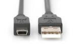 Digitus USB-A – Mini-B Anschlusskabel, 1m