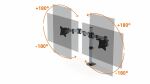 Durable 509523 Flachbildschirm-Tischhalterung 68,6 cm (27") Wand Silber