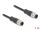 DeLOCK M12 Kabel A-kodiert 8 Pin Stecker zu Stecker PVC 1 m