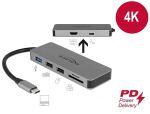 DELOCK USB C Dockingstation für Mobilgeräte...