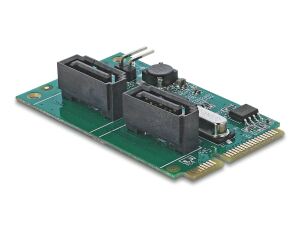 DELOCK Mini PCIe Konverter zu 2 x SATA mit RAID