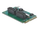 DELOCK Mini PCIe Konverter zu 2 x SATA mit RAID