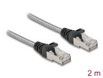 DELOCK RJ45 Kabel Cat.6A U/FTP mit Metallmantel 2 m