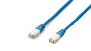 equip Patchkabel Cat.6A S/FTP 5m mit Nasenschutz blau