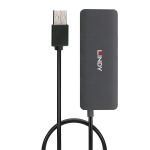 Lindy 42986 Schnittstellen-Hub USB 2.0 480 Mbit/s Schwarz