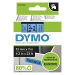 DYMO Original D1-Etikettenband | schwarz auf blau | 12 mm...