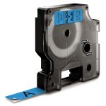 DYMO Original D1-Etikettenband | schwarz auf blau | 12 mm x 7 m | selbstklebendes Schriftband | für LabelManager-Beschriftungsgerät