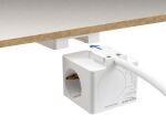 DeLOCK Steckdosenwürfel mit Verlängerungskabel 3-fach mit Kindersicherung und USB PD 3.0 Ladegerät 20 W, 1,5 m Kabel, weiß