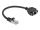 DeLOCK Netzwerk Verlängerungskabel S/FTP RJ45 Stecker zu RJ45 Buchse Cat.6A 25 cm schwarz