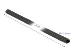 DELOCK Gewebeschrumpfschlauch 2 m x 25 mm schwarz