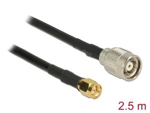 DELOCK HF Kabel RP-TNC -> SMA St/St 2.50m