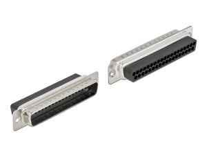 DELOCK D-Sub 37 Pin Crimp Stecker, Metall, 2 Stück