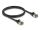 DELOCK RJ45 Netzwerkkabel Cat.8.1 F/FTP Slim Pro 1m schwarz