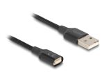 DELOCK USB Ladekabel magnetisch (88165) 1 m schwarz