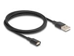 DELOCK USB Ladekabel magnetisch (88165) 1 m schwarz